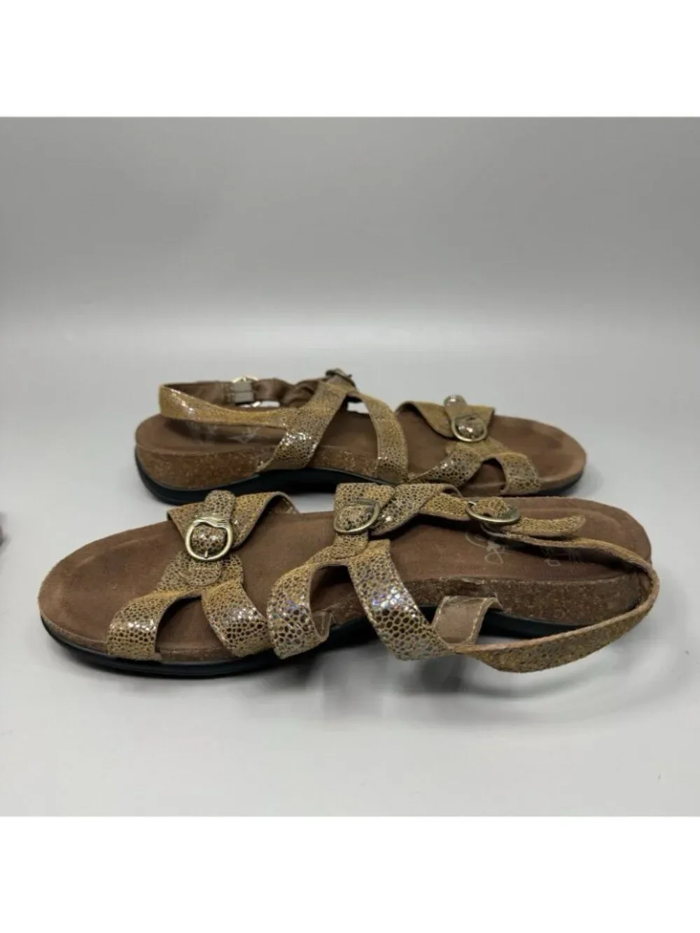 Dansko Jameson Brown Strappy Slingback Adjustable Sandals US Sz  8.5-9